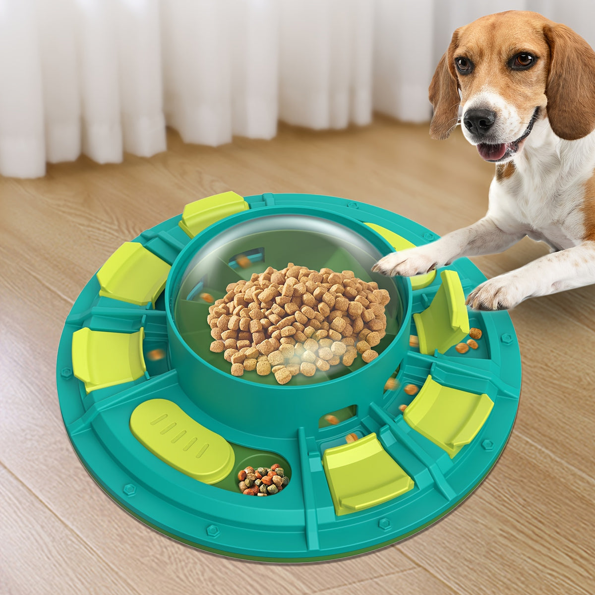 Interactive Dog Puzzle Feeder – Slow Feeding & Treat Enrichment Toy