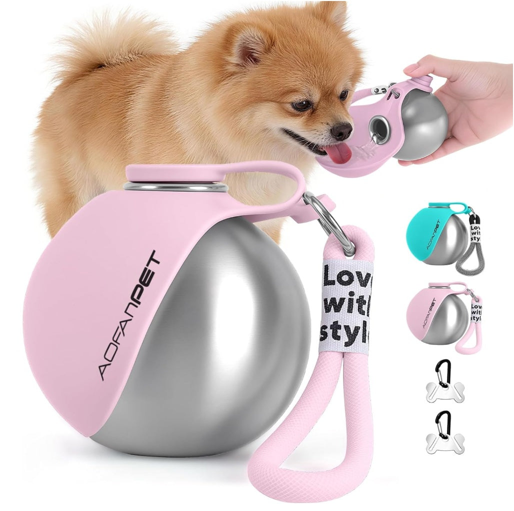 Portable Dog Water Bottle & Travel Bowl – On-the-Go Pet Hydration